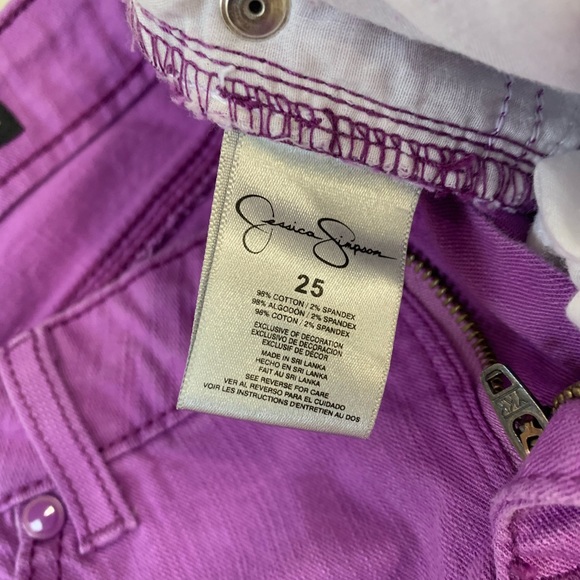 Jessica Simpson raw hem denim shorts Sz 25 - Picture 4 of 4